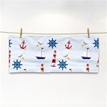 Seaside Nautical Themed Pattern Seamless Wallpaper Background Cosmetic Storage Cases Front