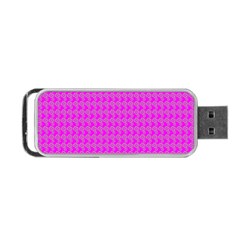 Clovers On Pink Portable Usb Flash (one Side) by PhotoNOLA