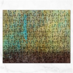 Aqua Textured Abstract Rectangular Jigsaw Puzzl by digitaldivadesigns