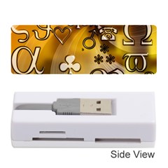 Symbols On Gradient Background Embossed Memory Card Reader (stick)  by Amaryn4rt