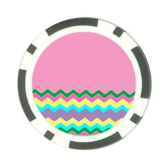 Easter Chevron Pattern Stripes Poker Chip Card Guard (10 Pack) by Amaryn4rt