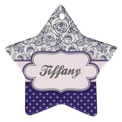 Pattern Purple 2 Star Ornament (two Sides) by strawberrymilkstore8