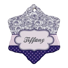 Pattern Purple 2 Ornament (snowflake) by strawberrymilkstore8