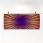 Retro Circle Lines Rays Orange Cosmetic Storage Cases Front