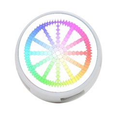 Polygon Evolution Wheel Geometry 4-port Usb Hub (one Side) by Amaryn4rt