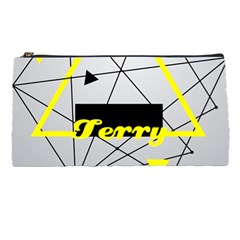 Triangle Yollow Pencil Case by pushu