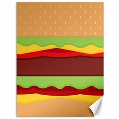 Vector Burger Time Background Canvas 36  X 48   by Simbadda