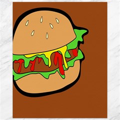 Burger Double Canvas 11  X 14   by Simbadda