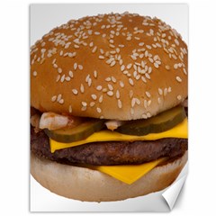Cheeseburger On Sesame Seed Bun Canvas 36  X 48   by Simbadda