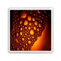 Bubbles Abstract Art Gold Golden Memory Card Reader (square)  by Simbadda