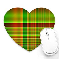 Multicoloured Background Pattern Heart Mousepads by Simbadda