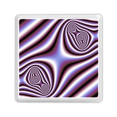 Fractal Background With Curves Created From Checkboard Memory Card Reader (square)  by Simbadda