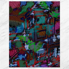 Dark Watercolor On Partial Image Of San Francisco City Mural Usa Canvas 18  X 24   by Simbadda