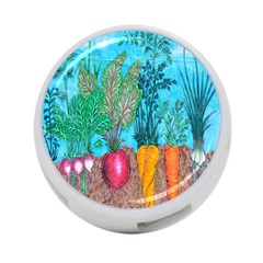 Mural Displaying Array Of Garden Vegetables 4-port Usb Hub (two Sides)  by Simbadda