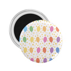 Balloon Star Rainbow 2 25  Magnets by Mariart