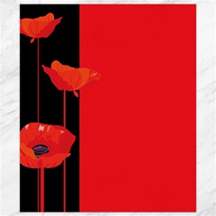 Flower Floral Red Back Sakura Canvas 8  X 10  by Mariart