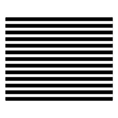 Horizontal Stripes Black Double Sided Flano Blanket (large)  by Mariart