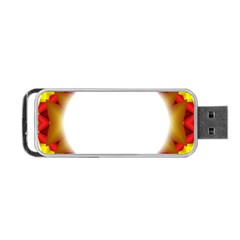 Circle Fractal Frame Portable Usb Flash (two Sides) by Simbadda