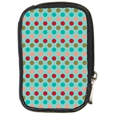 Large Colored Polka Dots Line Circle Compact Camera Cases by Mariart