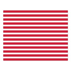 Horizontal Stripes Red Double Sided Flano Blanket (large)  by Mariart