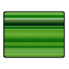 Horizontal Stripes Line Green Double Sided Fleece Blanket (small)  by Mariart
