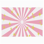 Hurak Pink Star Yellow Hole Sunlight Light Large Glasses Cloth Front