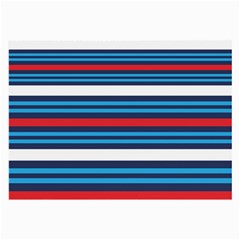 Martini Style Racing Tape Blue Red White Large Glasses Cloth (2-side) by Mariart