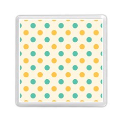 Polka Dot Yellow Green Blue Memory Card Reader (square)  by Mariart