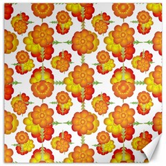 Colorful Stylized Floral Pattern Canvas 12  X 12   by dflcprints