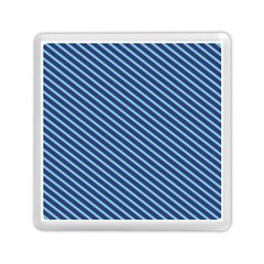 Striped  Line Blue Memory Card Reader (square)  by Mariart