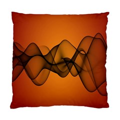 Transparent Waves Wave Orange Standard Cushion Case (two Sides) by Mariart