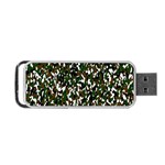 Camouflaged Seamless Pattern Abstract Portable USB Flash (One Side) Front