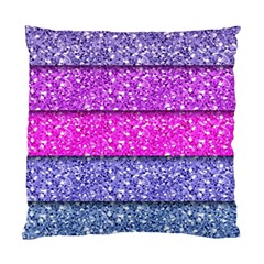 Violet Girly Glitter Pink Blue Standard Cushion Case (two Sides) by Mariart
