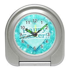 Happy Easter Theme Graphic Travel Alarm Clocks by dflcprints