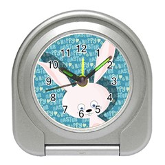 Easter Bunny  Travel Alarm Clocks by Valentinaart