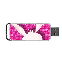 Easter Bunny  Portable Usb Flash (two Sides) by Valentinaart