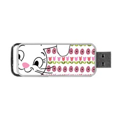 Easter Bunny  Portable Usb Flash (one Side) by Valentinaart