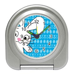 Easter Bunny  Travel Alarm Clocks by Valentinaart
