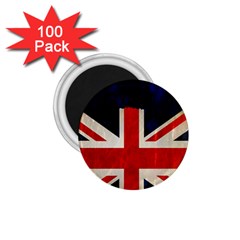 Flag Of Britain Grunge Union Jack Flag Background 1 75  Magnets (100 Pack)  by Nexatart