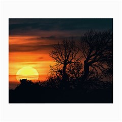 Sunset At Nature Landscape Small Glasses Cloth (2-side) by dflcprints