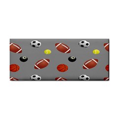 Balltiled Grey Ball Tennis Football Basketball Billiards Cosmetic Storage Cases by Mariart