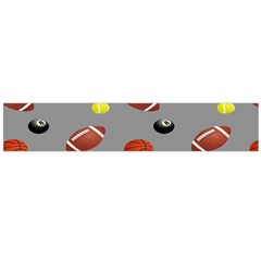 Balltiled Grey Ball Tennis Football Basketball Billiards Flano Scarf (large) by Mariart