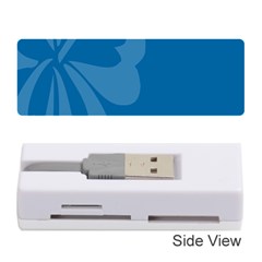 Hibiscus Sakura Classic Blue Memory Card Reader (stick)  by Mariart