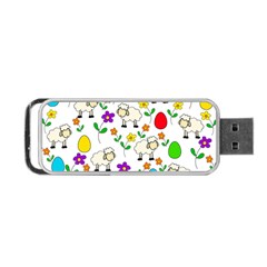Easter Lamb Portable Usb Flash (one Side) by Valentinaart