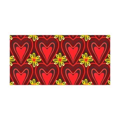 Digitally Created Seamless Love Heart Pattern Yoga Headband by Nexatart