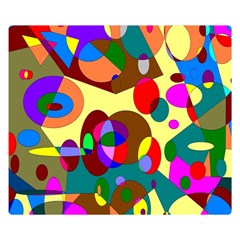 Abstract Digital Circle Computer Graphic Double Sided Flano Blanket (small)  by Nexatart