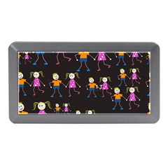 Kids Tile A Fun Cartoon Happy Kids Tiling Pattern Memory Card Reader (mini) by Nexatart