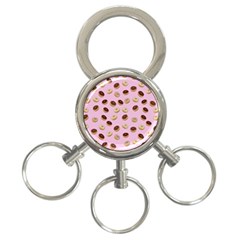 Donuts Pattern 3-ring Key Chains by Valentinaart