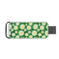 Flower Sunflower Yellow Green Leaf White Portable Usb Flash (one Side) by Mariart