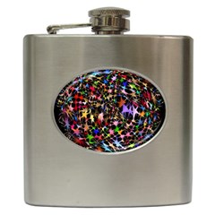 Network Integration Intertwined Hip Flask (6 Oz) by Nexatart